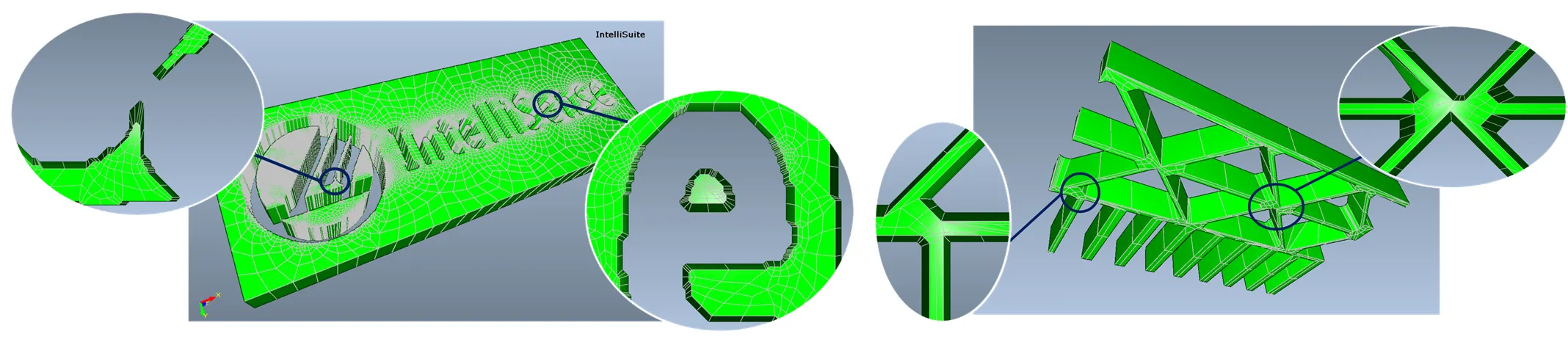 High quality all hexahedral meshes In Hexpresso from schematics, layouts or process flows